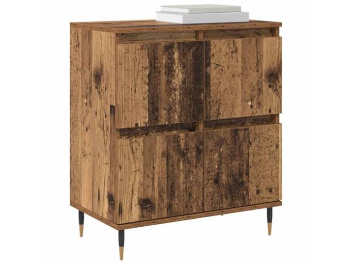 KTHLBRH Anrichte aus Holz, 60 x 35 x 70 cm Technisches Holz, 4 Türen, großer Raum, einfache Montage, für Wohnzimmer