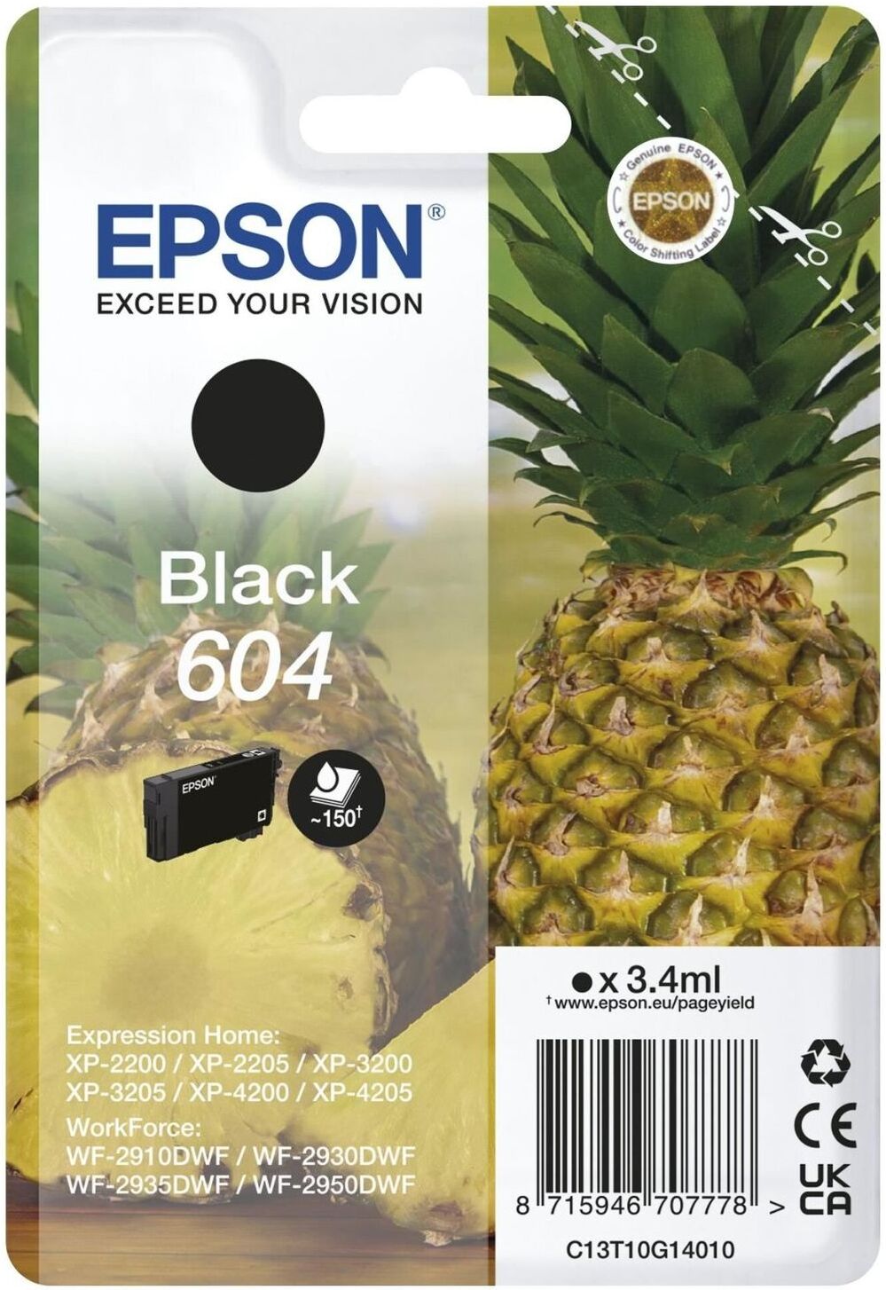 Cartuccia stampante Epson C13T10G14020 604