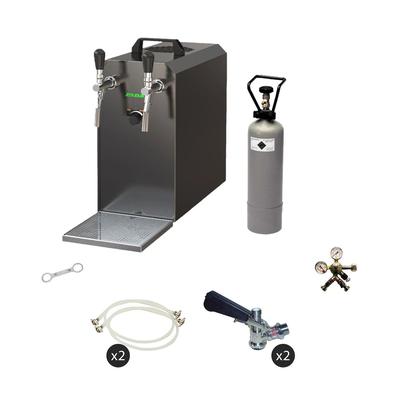 ich-zapfe Bierzapfanlage Stream 50 Komplettset mit Trockenkühler und CO2-Ausrüstung