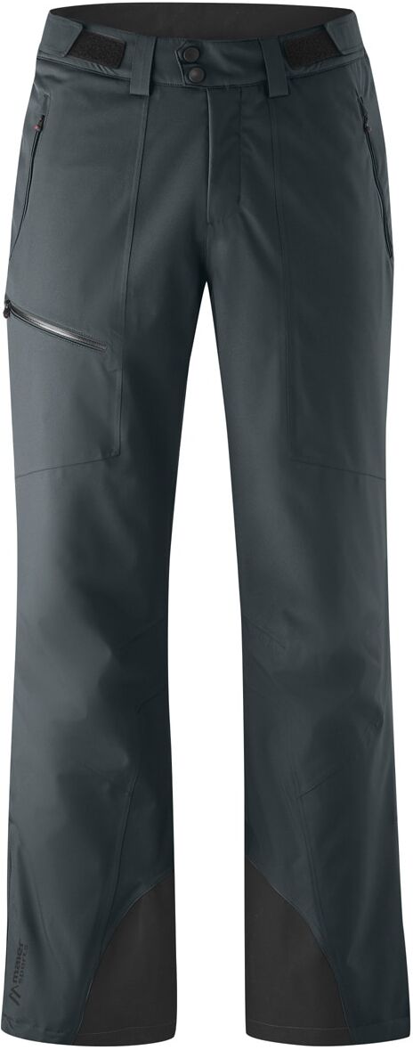 Skihose MAIER SPORTS "Anton comfort", Herren, Gr. 48, Normalgrössen, grau, 100% Polyester, Hosen Skihose, Lässige Skihose für Piste und Powder grau 48, Normalgrössen