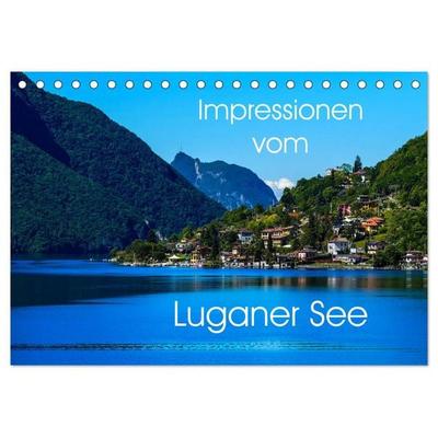 Impressionen vom Luganer See (Tischkalender 2026 DIN A5 quer), CALVENDO Monatskalender