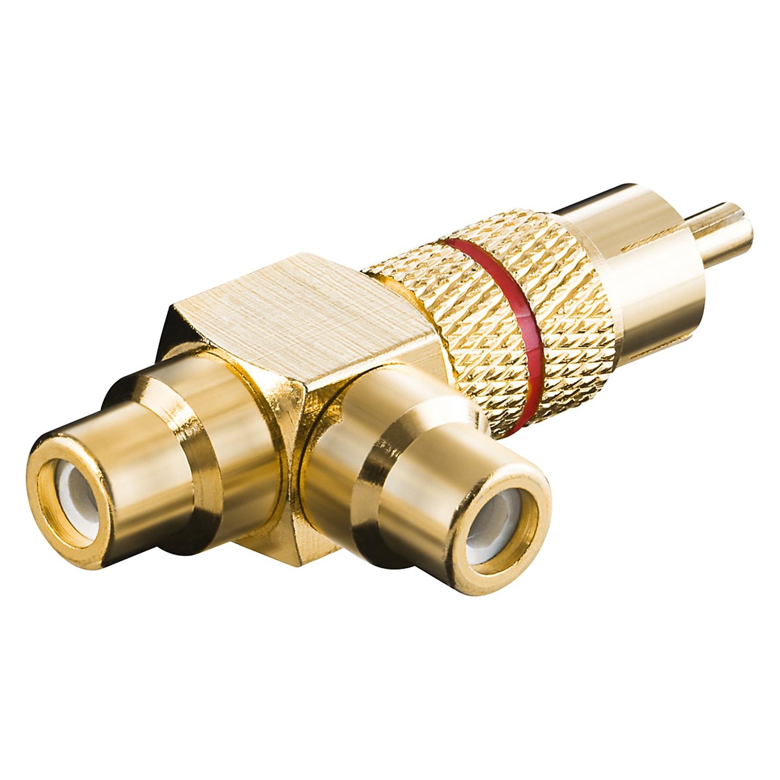 Goobay Cinch Y Adapter (Audio Splitter, Winkeladapter) (11388)