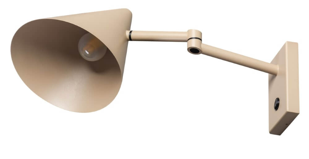 Design wandlamp Marvis ETH beige metal