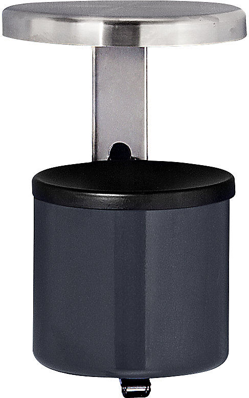 kaiserkraft Sicherheits-Wandascher mit Dach, 2,25 l, Höhe 285 mm, graphit, Stahlblech