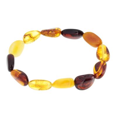 Armband OSTSEE-SCHMUCK "Ostsee-Schmuck Armband Caira Armband Caira", braun, Armbänder, Damen, 16,5-18,5, Bernstein, Armband