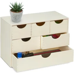 Relaxdays, Schreibtisch Accessoire, Schubladenbox