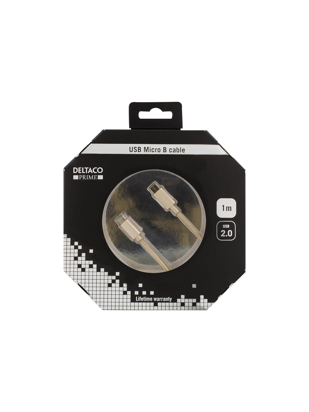 Deltaco Prime USBC-1250 - USB-C cable - USB-C to Micro-USB Type B - 1 m