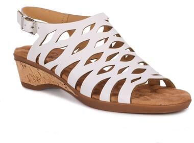 Women's Katia Wedge by Ros Hommerson in White Leather (Size 11 N)
