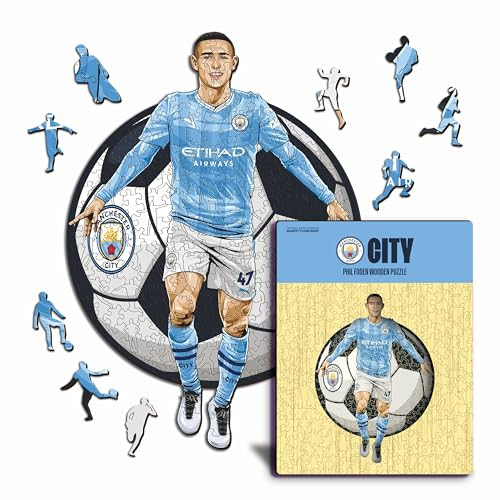 Iconic Puzzles Manchester City Phil Foden houten puzzel