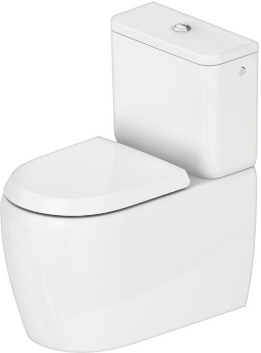 Duravit Collection One Stand-Tiefspül-WC-Kombination 2021090000 39x60cm, 6 l, Rimless, weiß Hochglanz