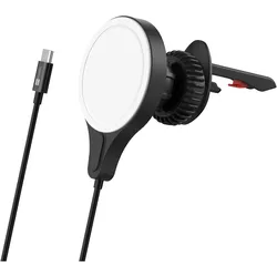 ER Case ER POWER charging holder for ventilation with MagSafe 15W, Auto Adapter, Schwarz