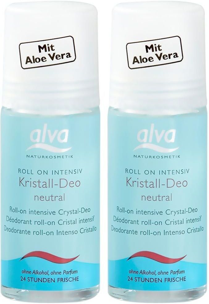 Kristall DEO Roll-on intensiv alva 2x 2x50 ml Stifte