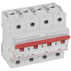 Legrand 414244 DX3 Lasttrennschalter 2P 32A 1000V DC 6 Module