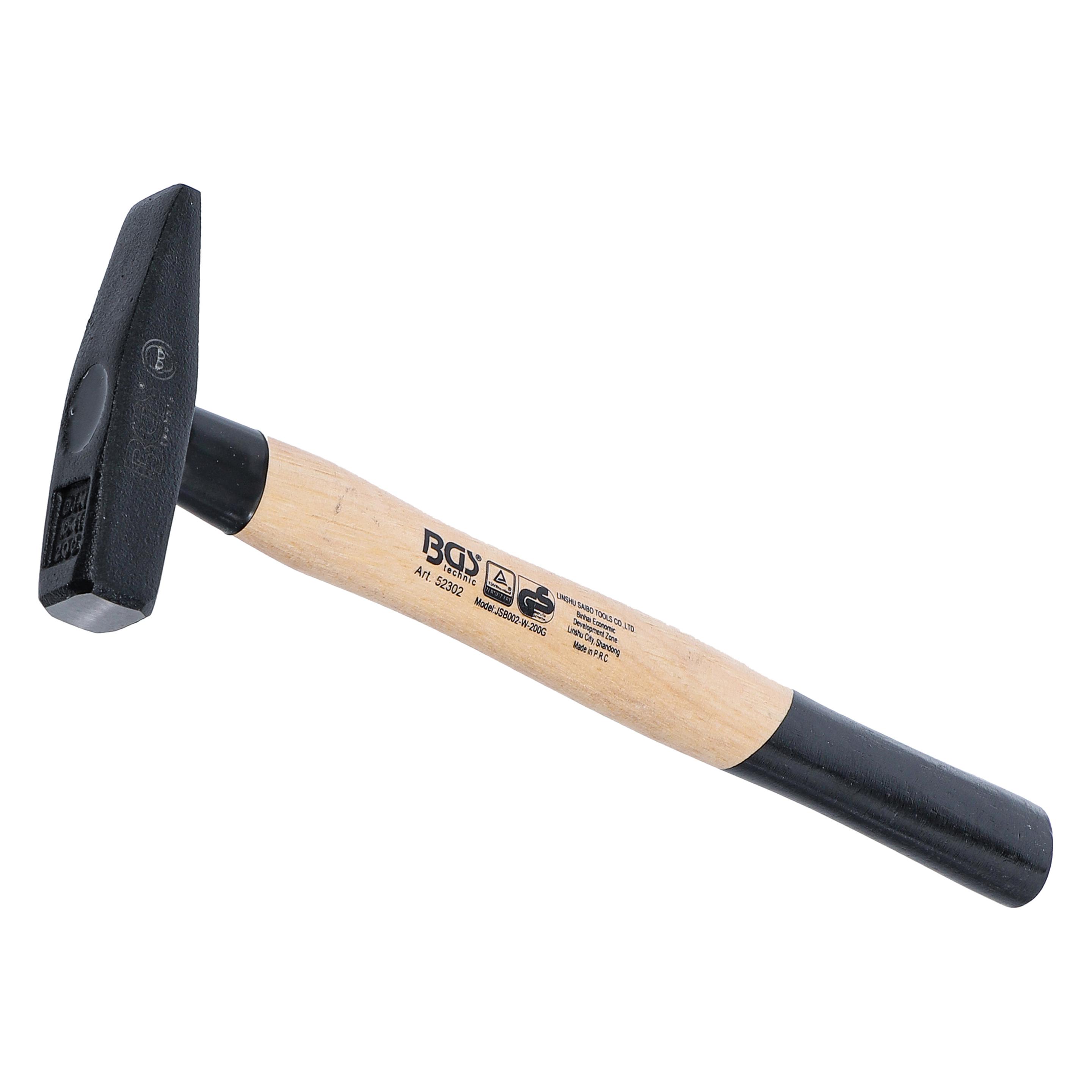 BGS Schlosserhammer Hickory-Stiel DIN 1041 200 g (200 g) (52302)