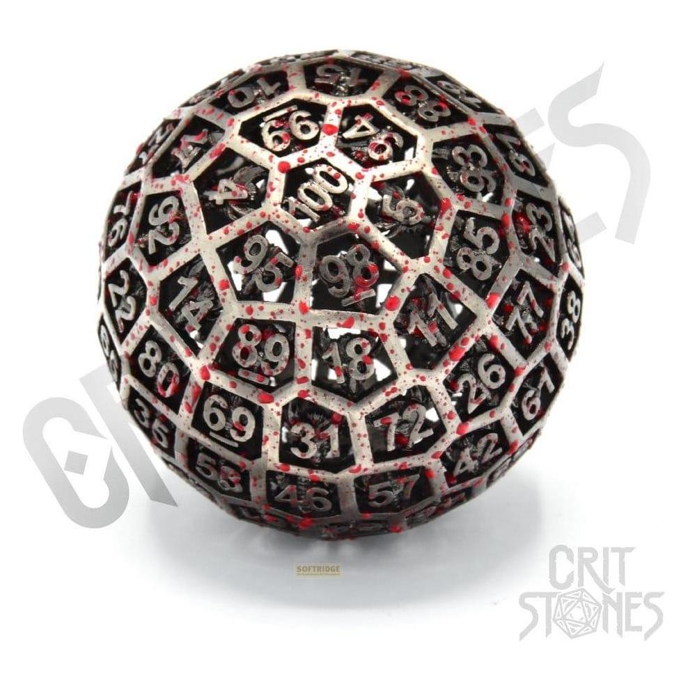 Glass Staff CritStones D100 dés Métal creux Centigrave (CRST60225)