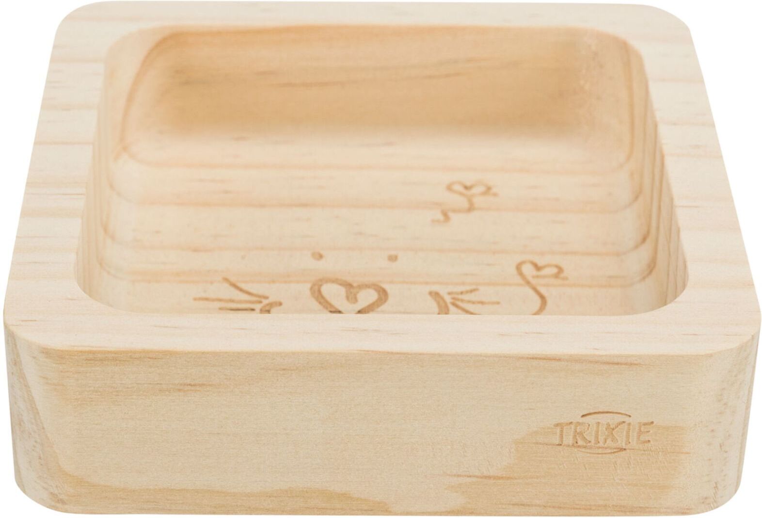 TRIXIE Napf, Holz, 190 ml / 11 x 11 cm