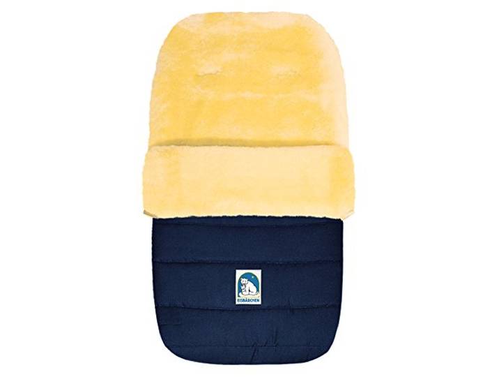 Eisbärchen 968 MA Großer Lammfellfußsack in marine/blau