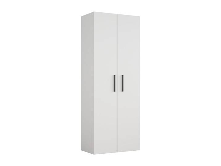 Masseno Garderobenschrank Modulo 80/204/40 cm Modern Garderobe-Set Weiß, 6 Fächer, 80x204x40 cm, Garderobe, Garderobenschränke