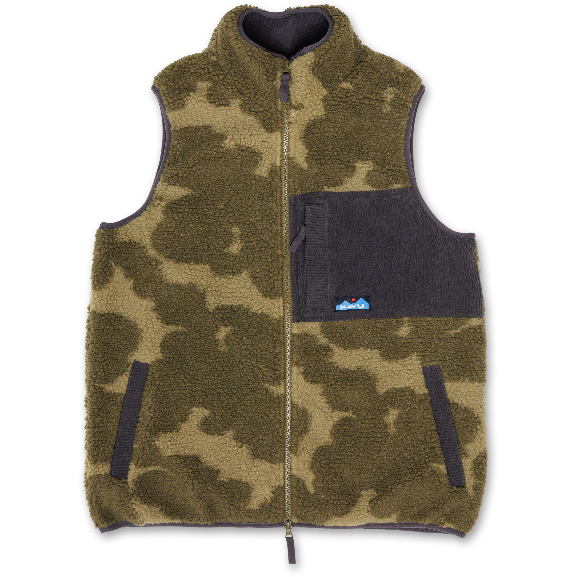 Kavu Cooper Weste Herren Fleecewesten oliv Größe L Lifestyle Elastisch