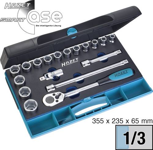 Hazet Steckschlüssel Satz 1/2" 18 teilig 932/18