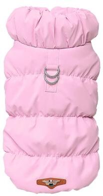 Inspired Living CozyPaws Winter Dog Coat For Small Dogs m pink