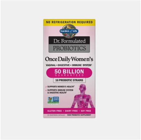 GARDEN OF LIFE ONCE DAILY WOMEN 50 BILLION 30 CAPSULAS