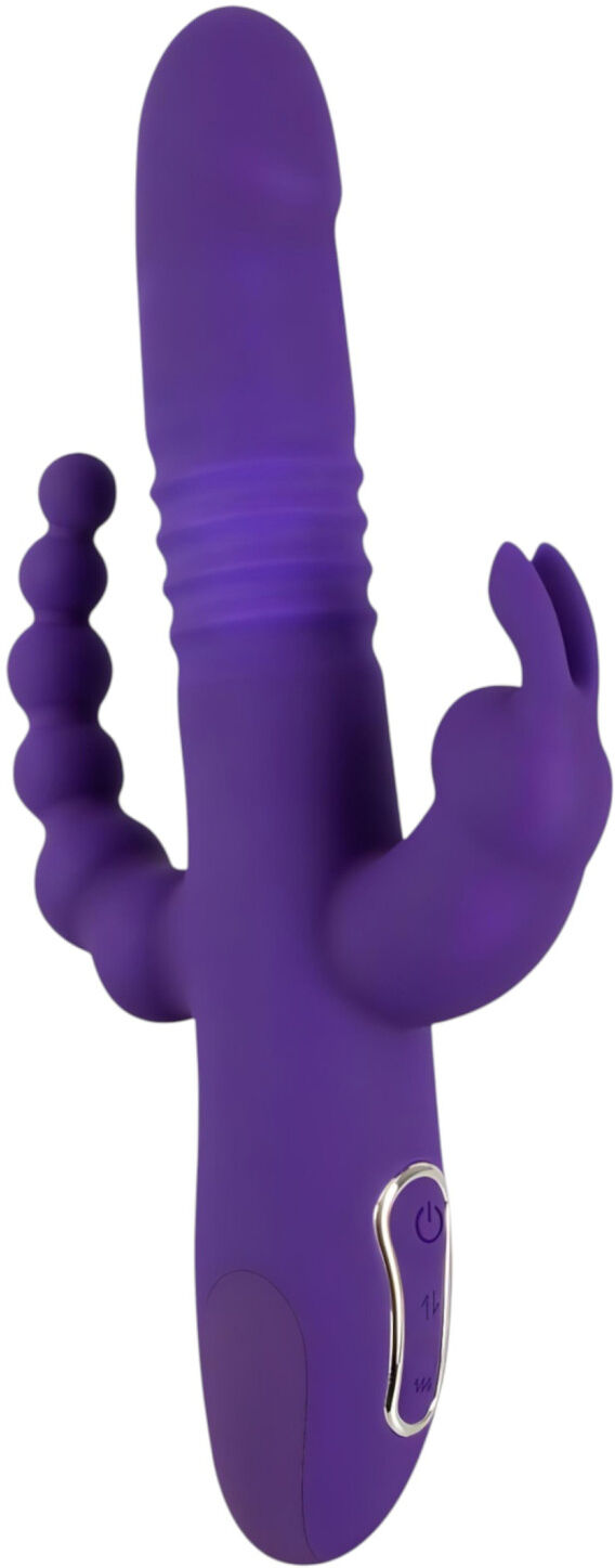 Sweet Smile SMILE Triple - rechargeable, triple‑arm rotating-thrusting vibrator (purple)