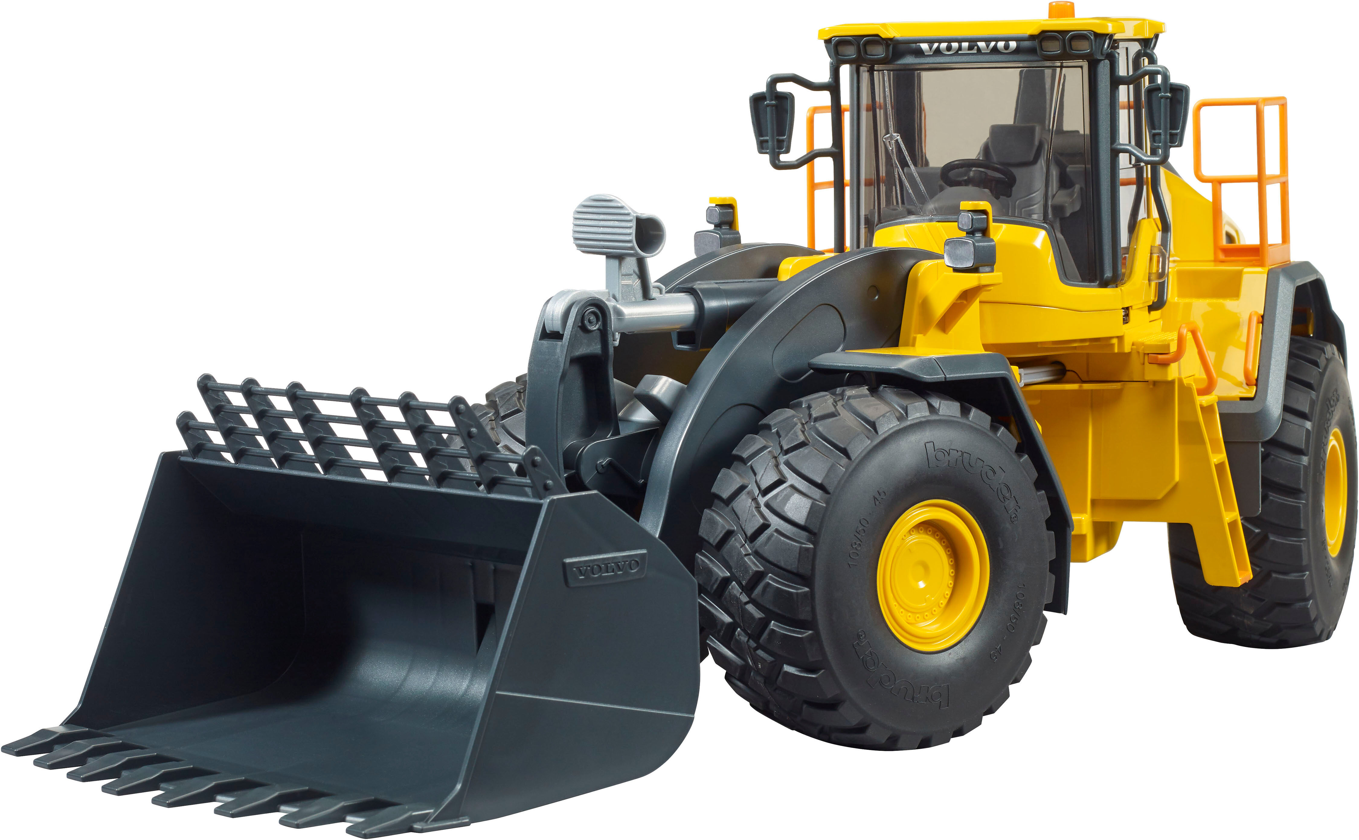 Spielzeug-Radlader BRUDER "Volvo Radlader L260H (02458)", gelb (gelb, schwarz), Spielzeugfahrzeuge, Kinder, Kunststoff, Spielzeug-Radlader, Made in Europe