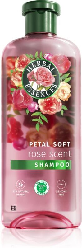 Herbal Essences Rose Scent Petal Soft shampoing pour cheveux secs et abîmés 350 ml