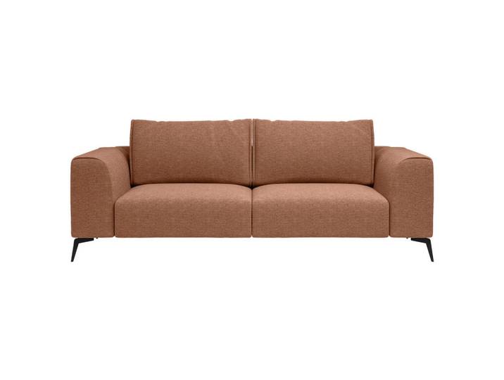 Mid.you 3-Sitzer-Sofa, Orange, Metall, Füllung: Polyurethan (Pur), Silikon, 246x87x88 cm, Made in EU, Wohnzimmer, Sofas & Couches, Sofas, 3-Sitzer Sofas