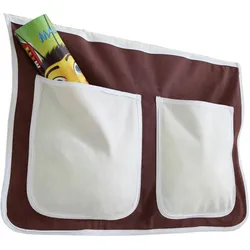 Betttasche "Stofftasche", braun/beige