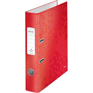 Leitz Ordner 1006-00-26 WOW laminierter Karton, A4, 5,2cm, rot