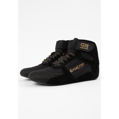 Trainingsschuh GORILLA WEAR, Damen, Gr. 39, gold (schwarz, goldfarben), Kunstfaser, Synthetik, Schuhe, mit hohem Schaft für Knöchelunterstützung