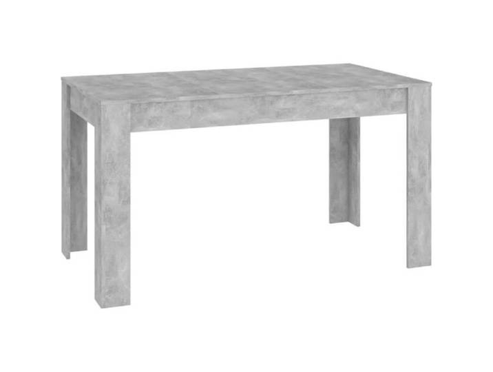 Table à manger - OMABETA - Gris béton - 140x74 5x76 cm - Aggloméré - Montage requis