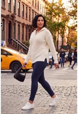 Plus Size Women's Ponte Legging by Avenue in Navy (Size 16)