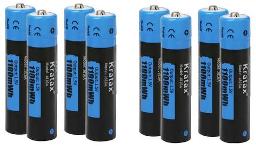 Hixon J816 Micro (AAA)-Akku Li-Ion 750 mAh 1.5V 8St.