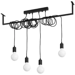 Sollux SL.0895 Kronleuchter SALAMANCA 4 schwarz