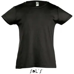 SOLS Mädchen T-Shirt 11981 deep black 8 Jahre (118/128)