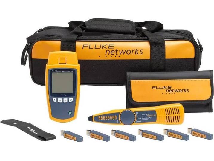 Fluke MicroScanner PoE Testeur PoE Noir\, Bleu\, Jaune