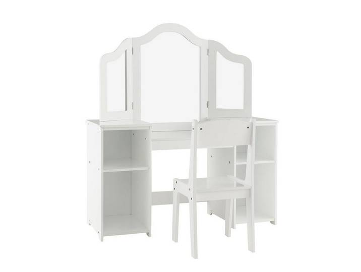 KOMFOTTEU Schminktisch Kinder (Set), mit Stuhl & Spiegel