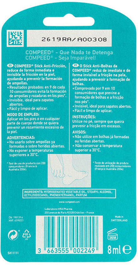 Compeed Stick antifricção 8 ml