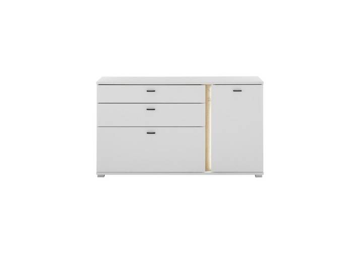 Sideboard Long Island Weiß/Eiche Wotan B: 150 cm