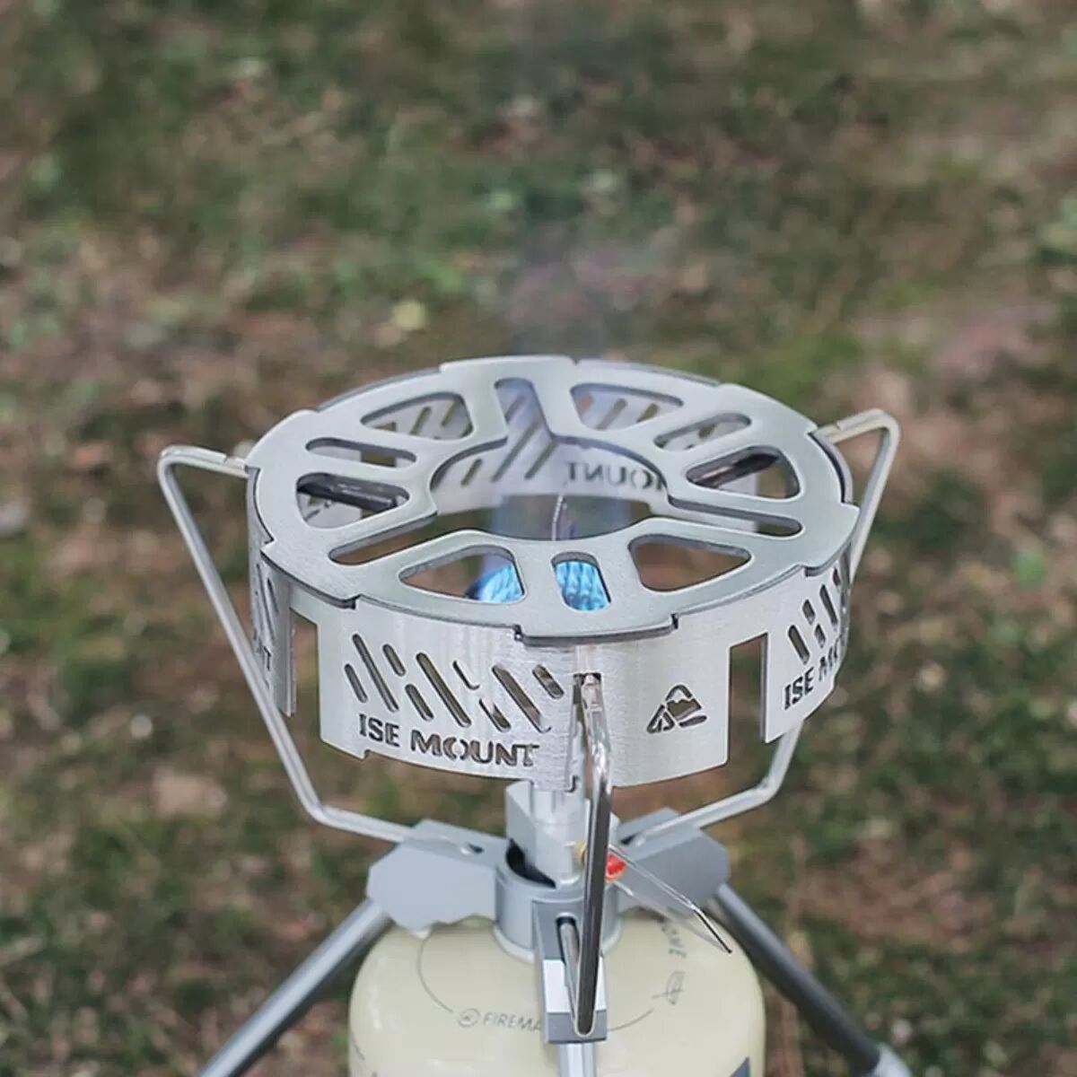 INF Verdickter Edelstahl-Windschutzring für Campingkocher — Silber, klein & groß Klein