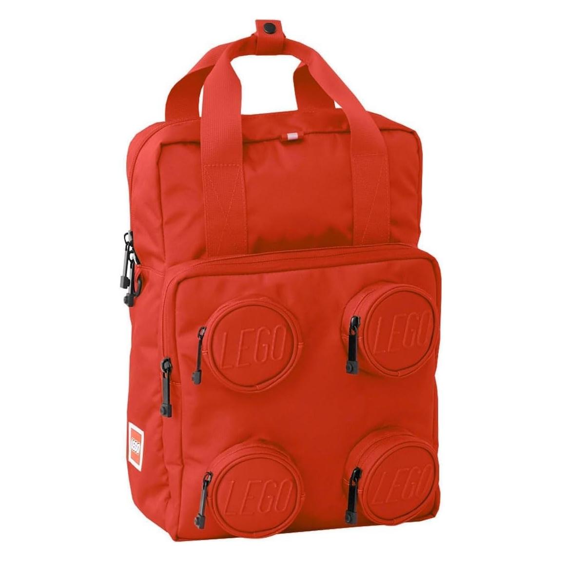 LEGO Schoolrugzak 15L 2x2 Brick Bright Red (15 l) (20205-0021)