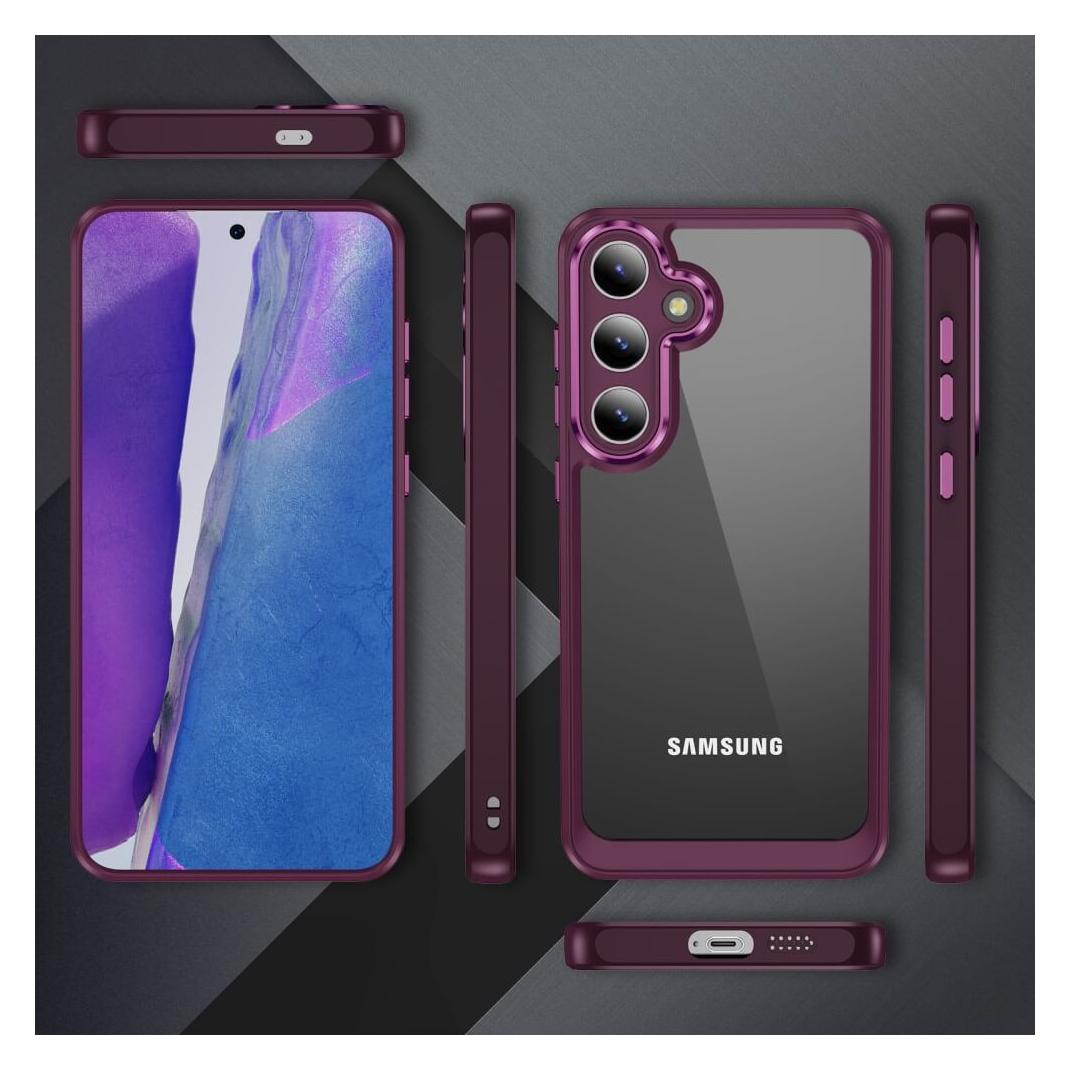 Cover-Discount Hülle mit Kameraschutz weinrot (Samsung Galaxy S24+) (660174110C)