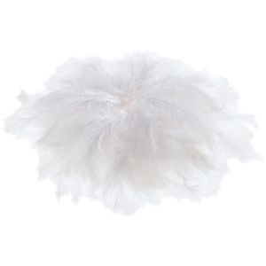 Folia Federn 53010 Flauschfedern, weiß, 60 - 180mm, 10g