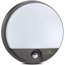 Maclean, Deckenleuchte, ceiling lamp MCE291 GR LED lamp with infrared motion sensor 1100lm 15W IP54 gray (1100 lm)