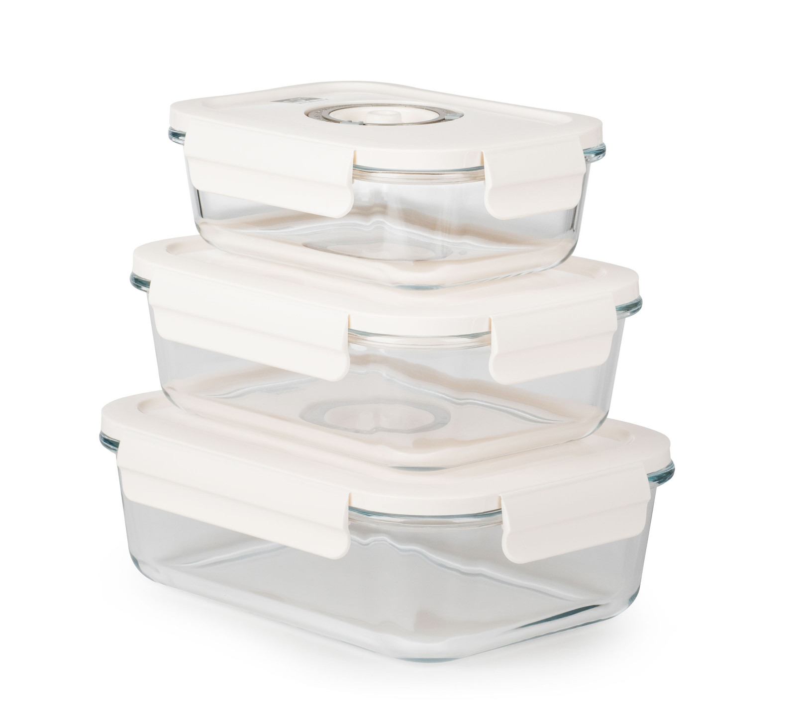 Set van 3 glazen vacuümverpakkingen G21