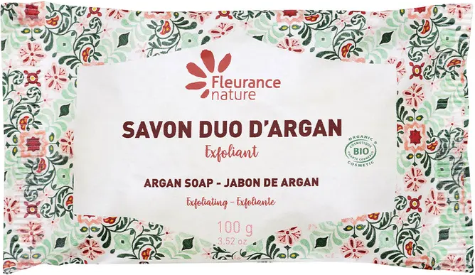 Fleurance Nature Duo Argan Regenerating Exfoliating Soap 100 gr Bio