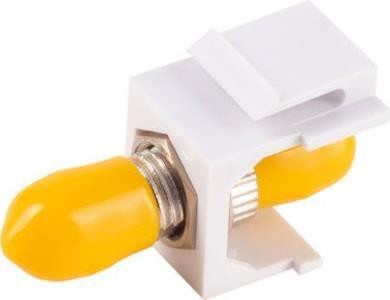 S-CONN Single-mode ST/ST connector model 08-10220 geel OS1/OS2